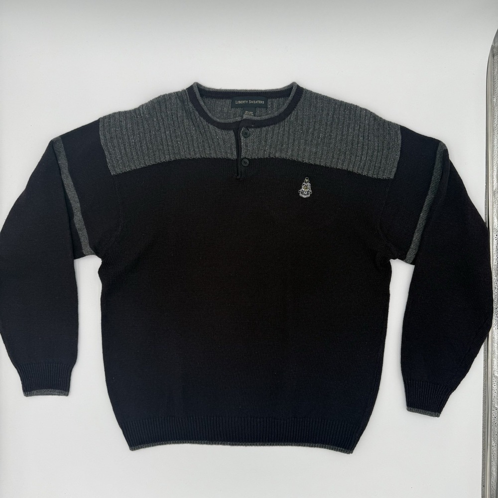 VNTG Liberty Sweaters Men XL Pullover Sweater Cotton Blend
